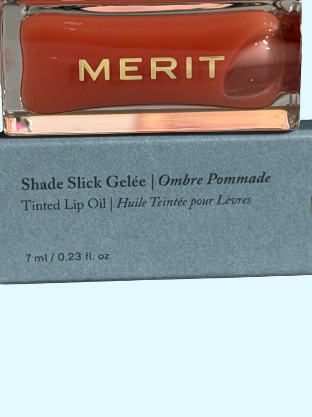 Merit Shade Slick Gelee Tinted Lip Oil Jeté Sheer Hydrating